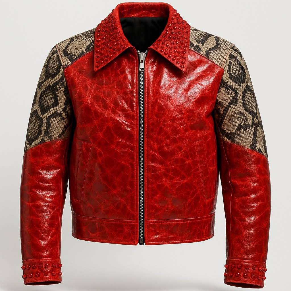 Jacket Red python