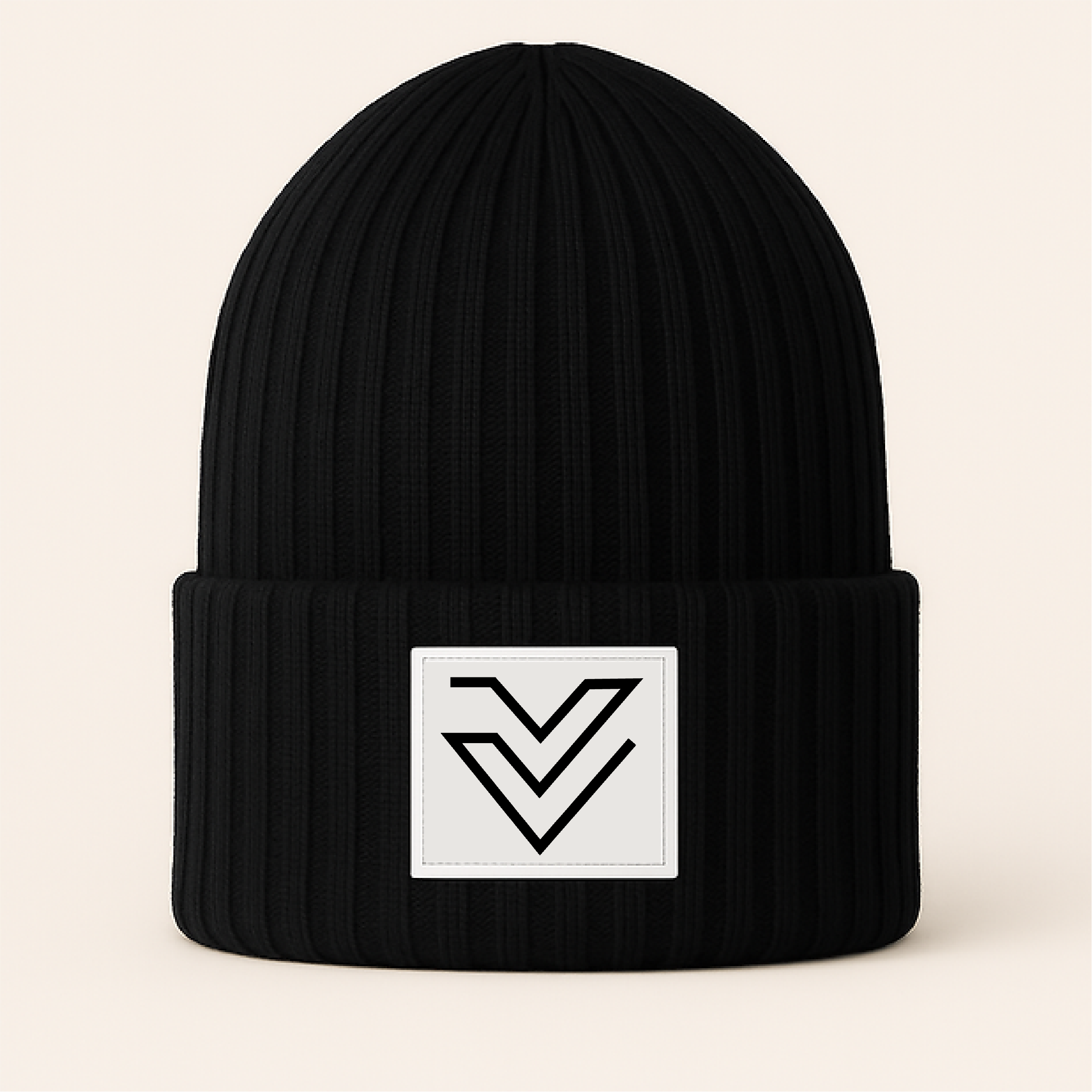 Cappello in lana logato